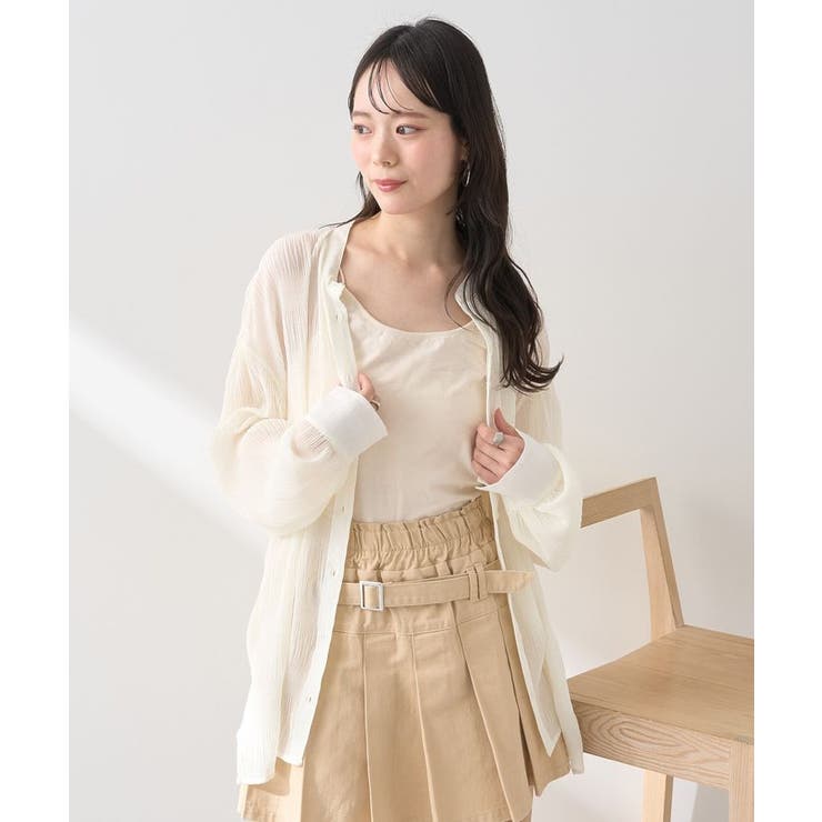 マジョリカプリーツレギュラーシャツ | earth music&ecology  | 詳細画像20 