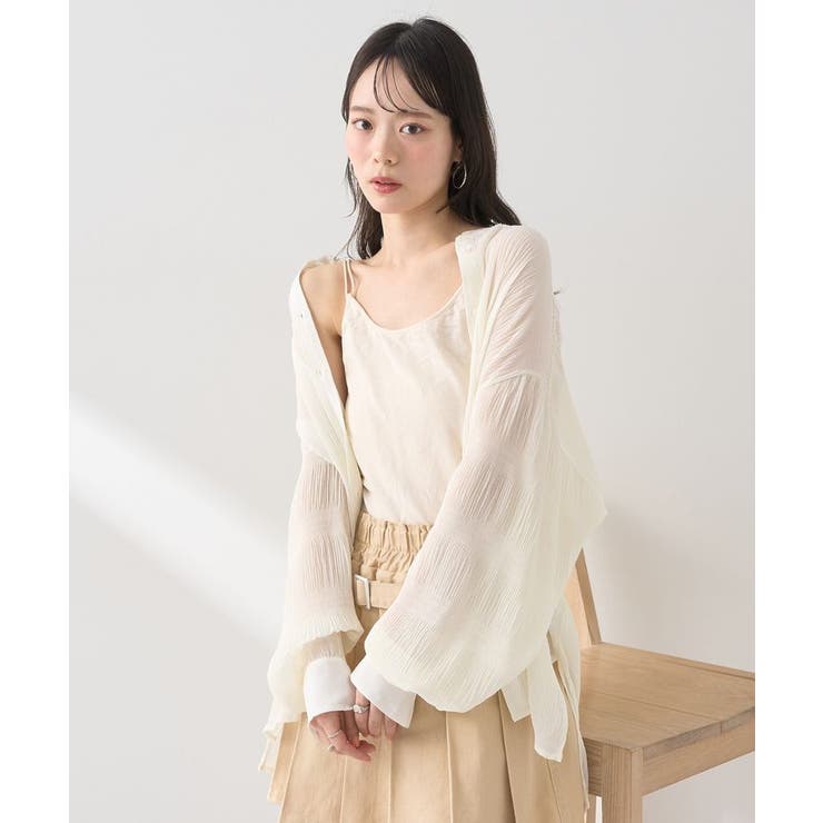 マジョリカプリーツレギュラーシャツ | earth music&ecology  | 詳細画像21 