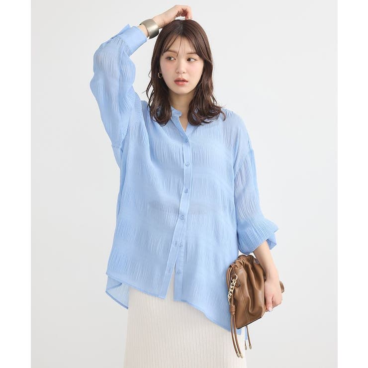 マジョリカプリーツレギュラーシャツ | earth music&ecology  | 詳細画像24 