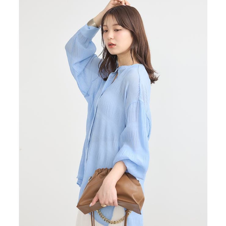 マジョリカプリーツレギュラーシャツ | earth music&ecology  | 詳細画像25 