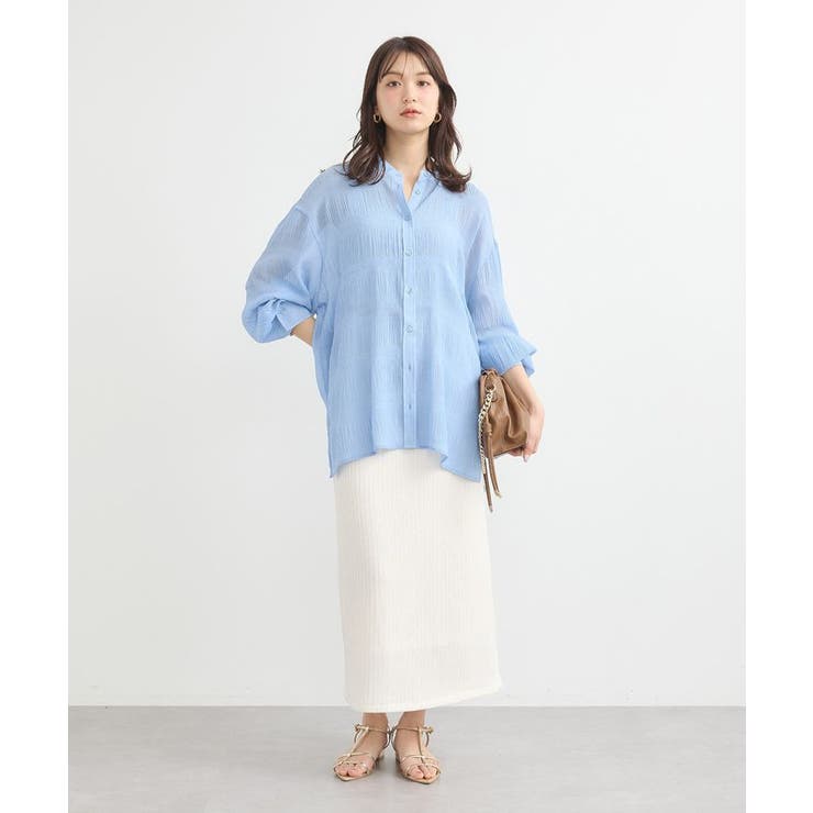 マジョリカプリーツレギュラーシャツ | earth music&ecology  | 詳細画像26 