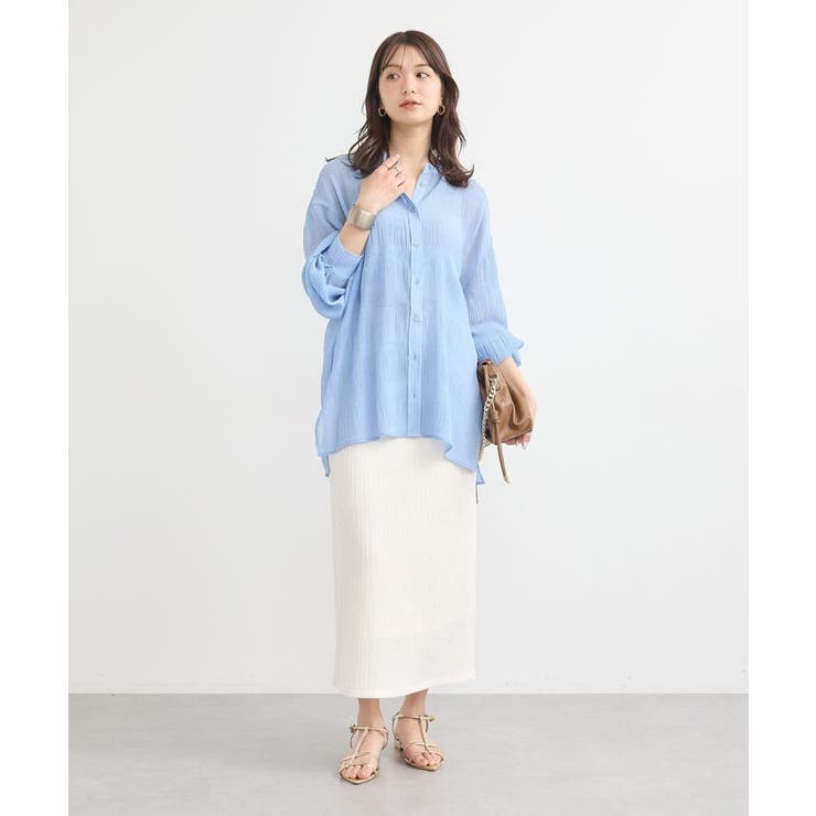 マジョリカプリーツレギュラーシャツ | earth music&ecology  | 詳細画像27 