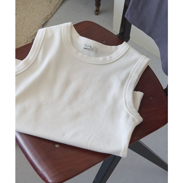 アイボリー | リブタンクトップ | earth music&ecology 