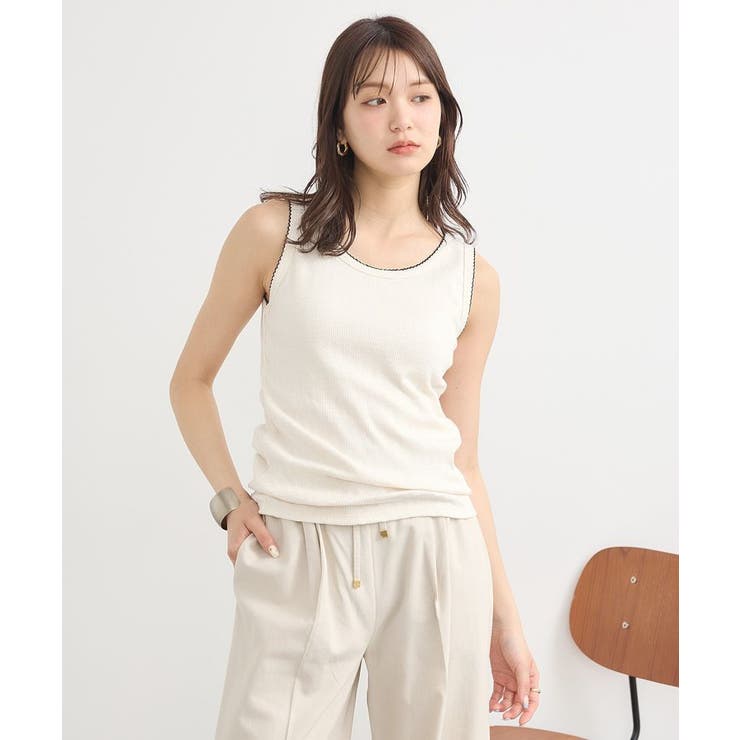 ピコトリミングタンクトップ | earth music&ecology  | 詳細画像6