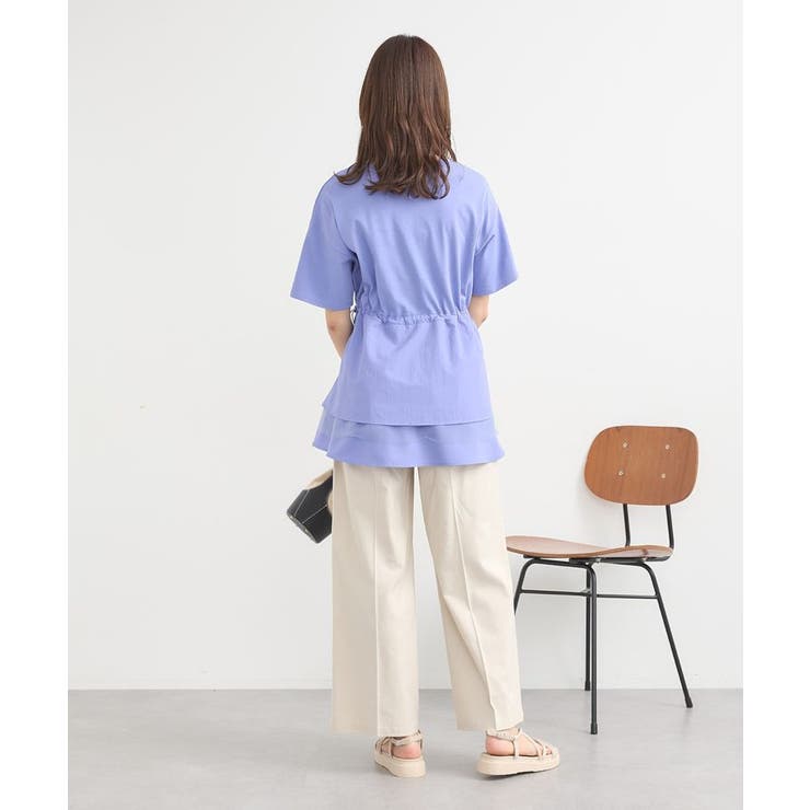 ⭐️新品未使用⭐️ MICALLEMICALLE 異素材ドッキングトップス FREE ♥️新品未使用♥️ MICALLEMICALLE デニム ドッキングトップス
