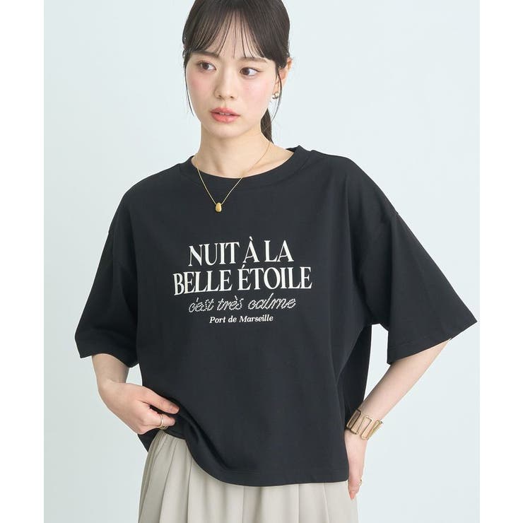 ブラック | NUITA LA BELLE ETOILEショートT | earth music&ecology 