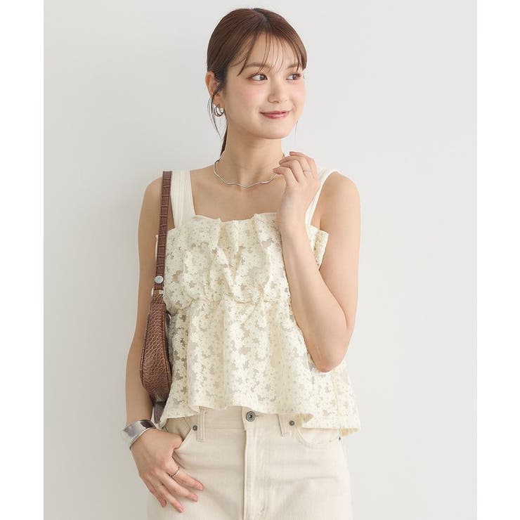 キラキラフラワー刺繍ビスチェ | earth music&ecology  | 詳細画像19 