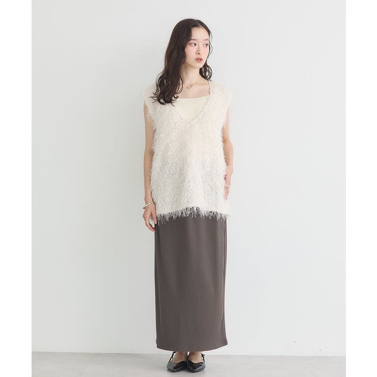 ふさふさベスト | earth music&ecology  | 詳細画像16 