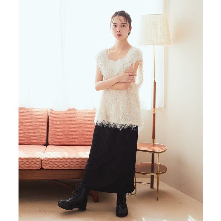 ふさふさベスト | earth music&ecology  | 詳細画像8 