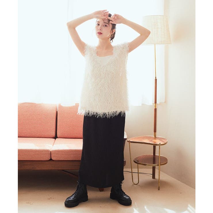 ふさふさベスト | earth music&ecology  | 詳細画像9 