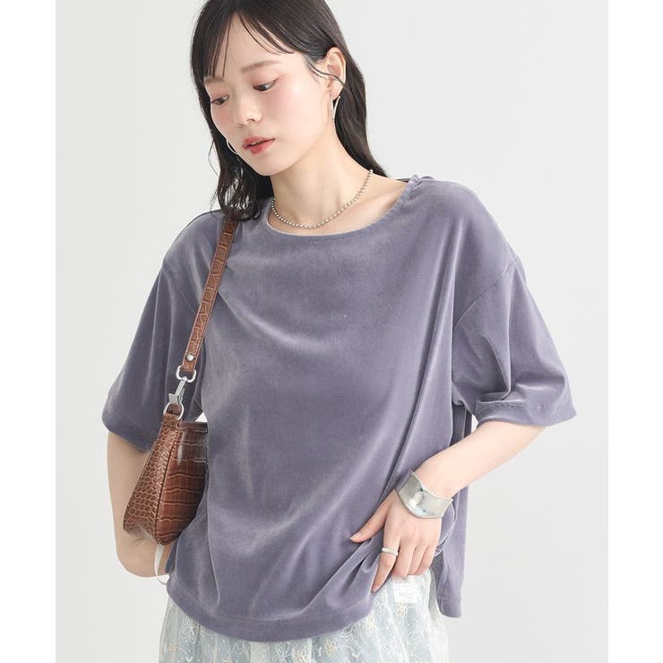 ブルー | シアーベロアTee | earth music&ecology