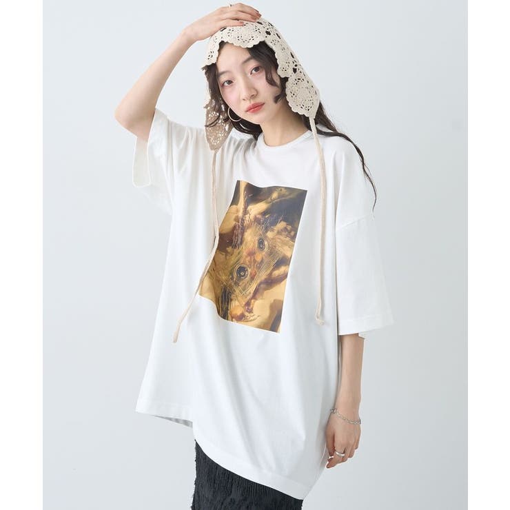 オフホワイト | アソートグラフィックルーズTee | earth music&ecology