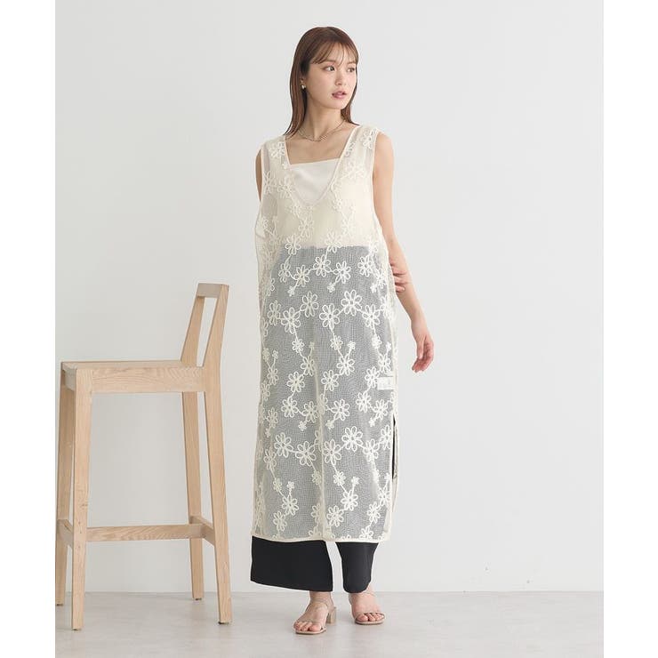 コード刺繍ベスト | earth music&ecology  | 詳細画像3 