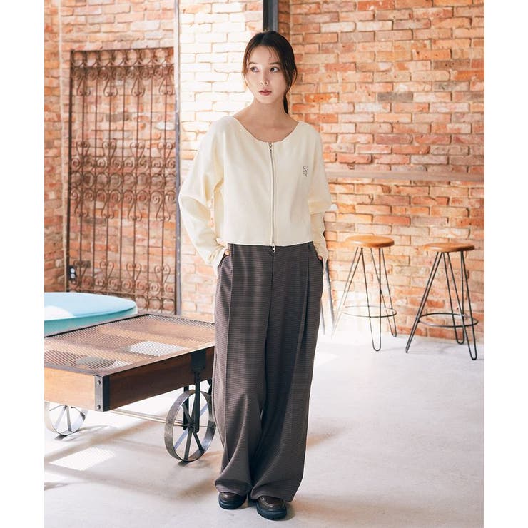 ウエストタブタックパンツ | earth music&ecology  | 詳細画像31 