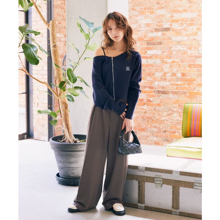 ウエストタブタックパンツ | earth music&ecology  | 詳細画像34 