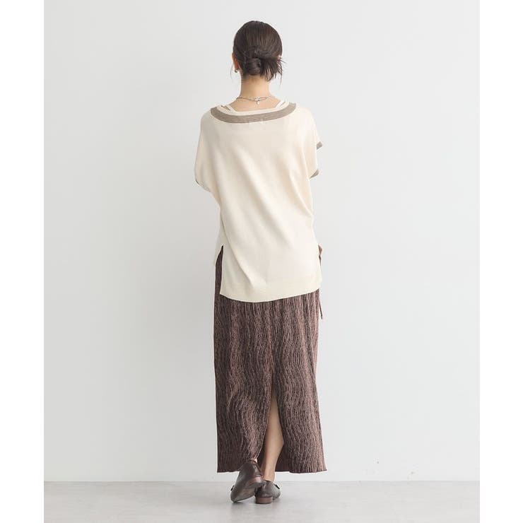 シャイニーベロアスカート | earth music&ecology  | 詳細画像9 