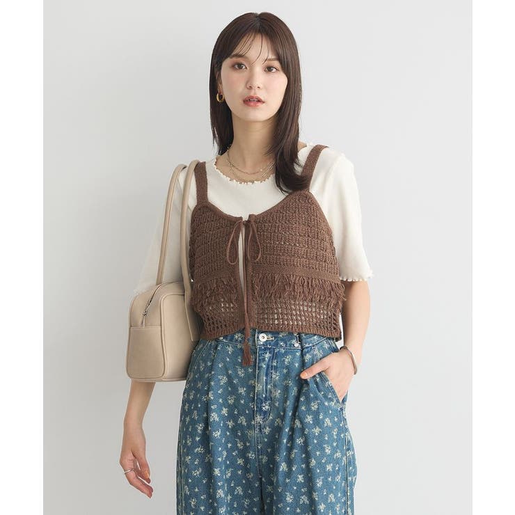 フリンジニットビスチェ | earth music&ecology  | 詳細画像2 