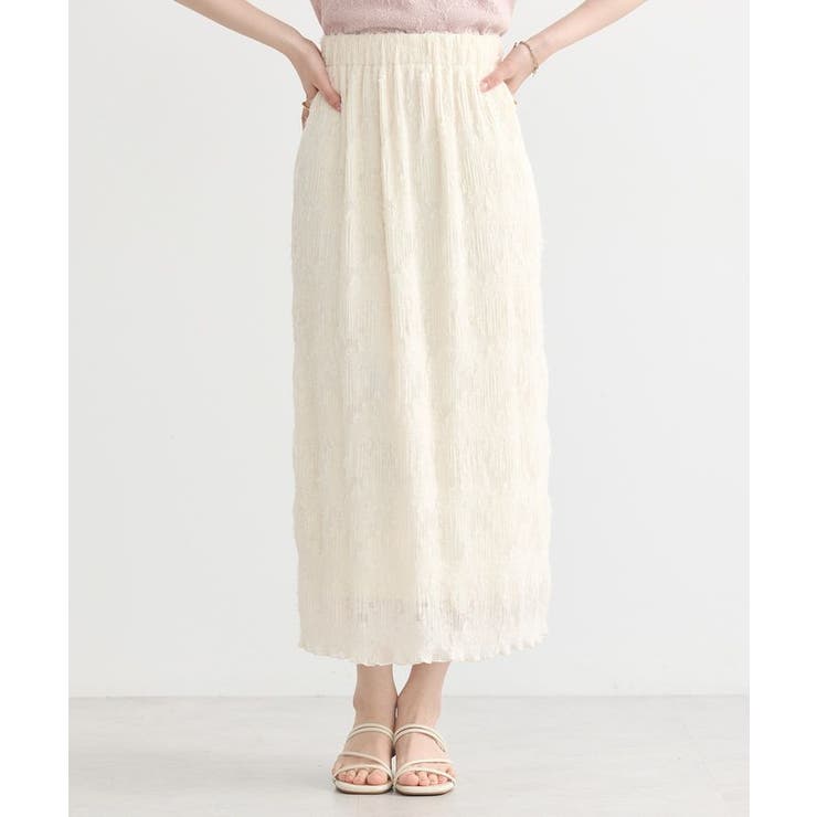 マジョリカプリーツナロースカート | earth music&ecology  | 詳細画像1 