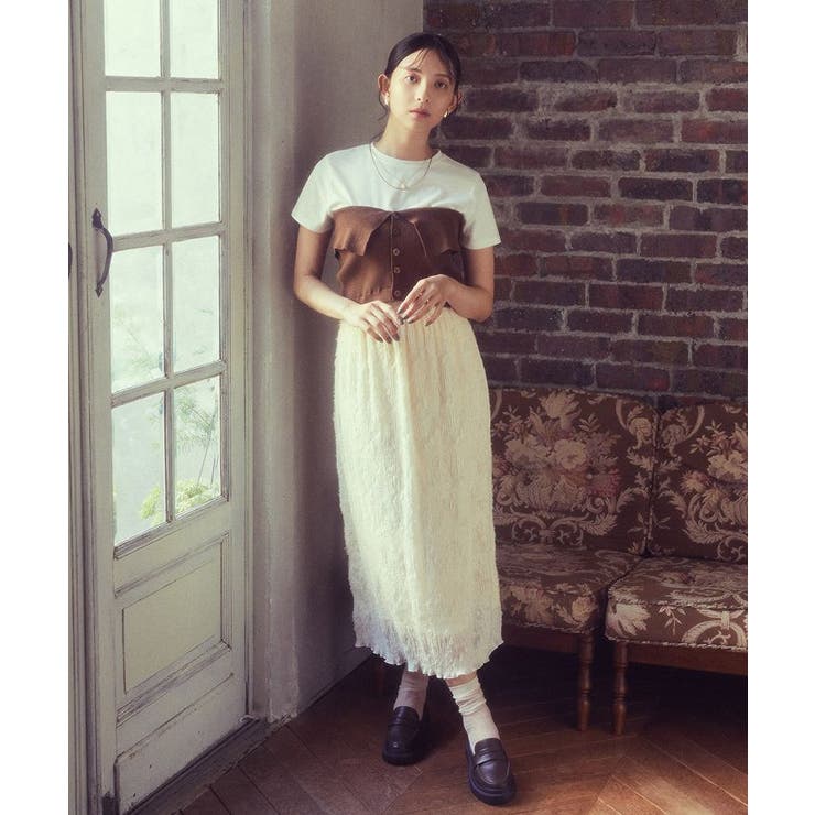 マジョリカプリーツナロースカート | earth music&ecology  | 詳細画像14 