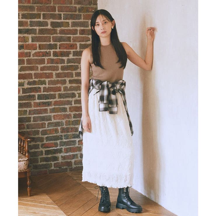 マジョリカプリーツナロースカート | earth music&ecology  | 詳細画像17 