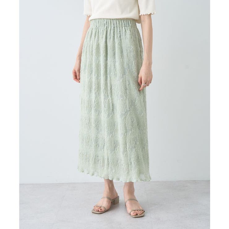 マジョリカプリーツナロースカート | earth music&ecology  | 詳細画像18 