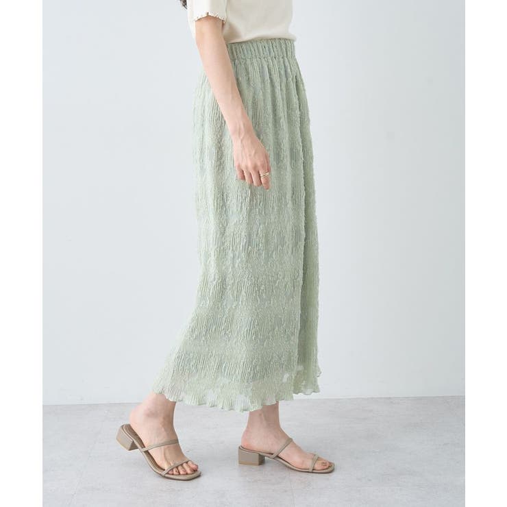 マジョリカプリーツナロースカート | earth music&ecology  | 詳細画像20 