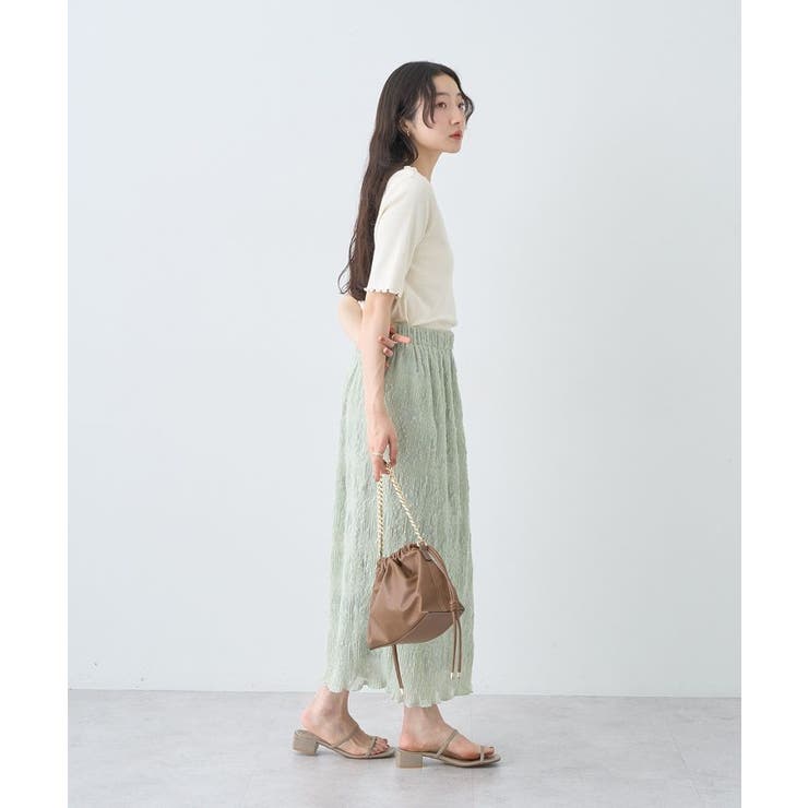 マジョリカプリーツナロースカート | earth music&ecology  | 詳細画像22 