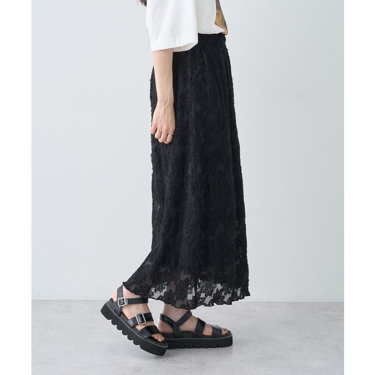 マジョリカプリーツナロースカート | earth music&ecology  | 詳細画像25 