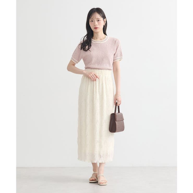 マジョリカプリーツナロースカート | earth music&ecology  | 詳細画像6 