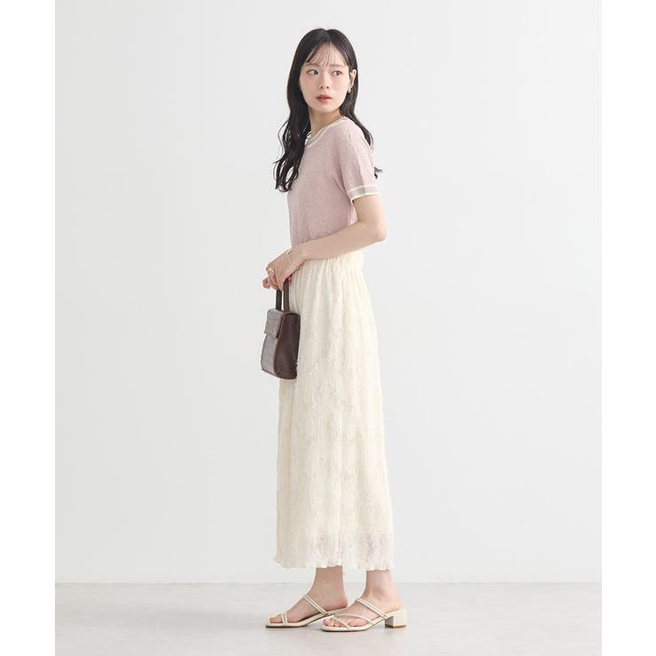 マジョリカプリーツナロースカート | earth music&ecology  | 詳細画像7 