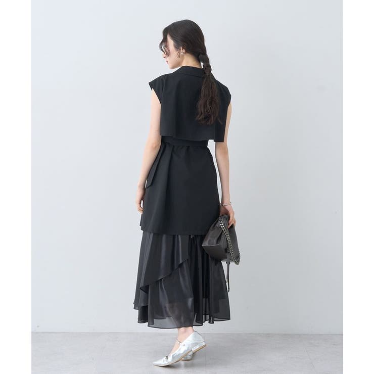 シャイニーラッフルスカート | earth music&ecology  | 詳細画像10 