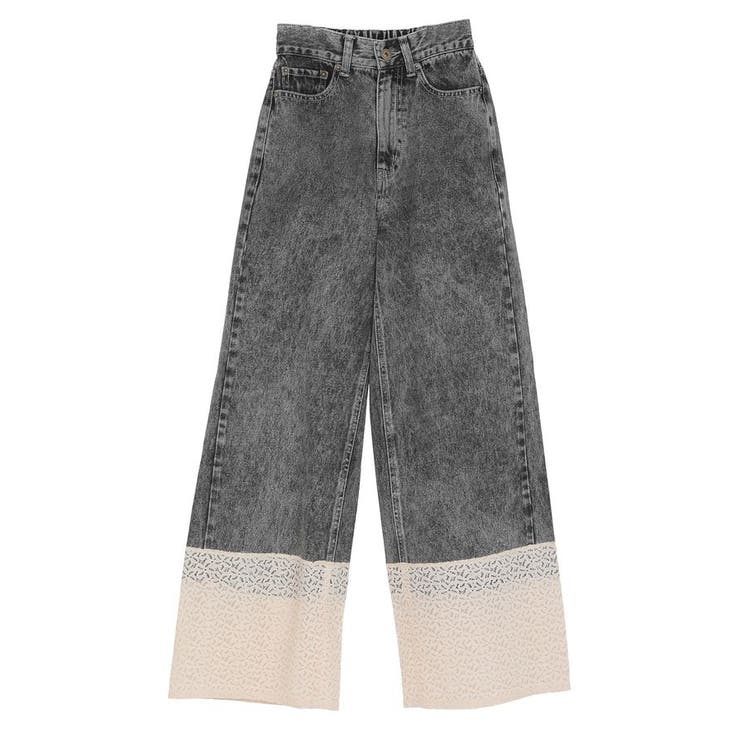裾レースデニムパンツ | earth music&ecology  | 詳細画像28 