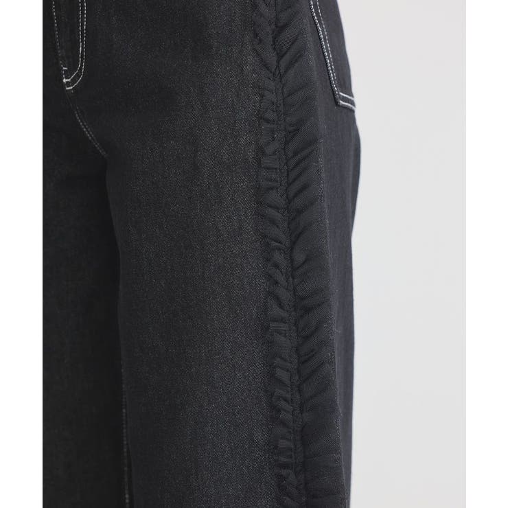 サイドチュールデニムパンツ | earth music&ecology  | 詳細画像17 