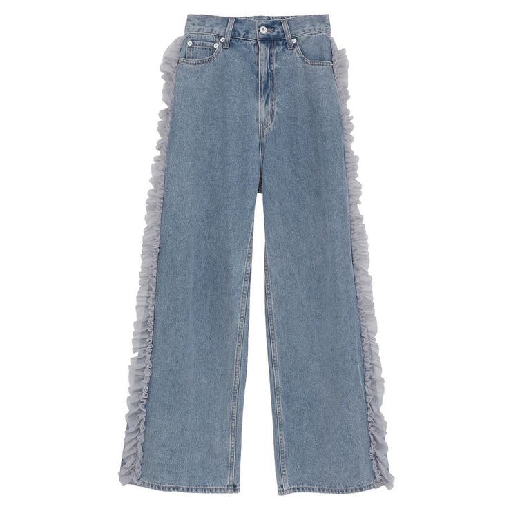 サイドチュールデニムパンツ | earth music&ecology  | 詳細画像19 