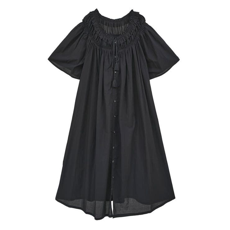 ギャザーロングワンピース | earth music&ecology  | 詳細画像16 