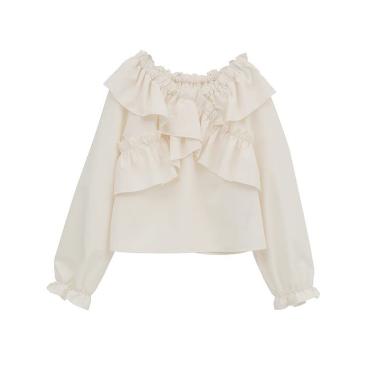 フリルオフショルブラウス | earth music&ecology  | 詳細画像20 