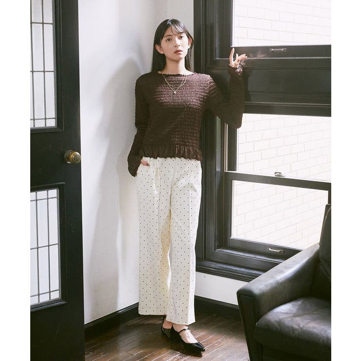 リラックスドットパンツ | earth music&ecology  | 詳細画像2 