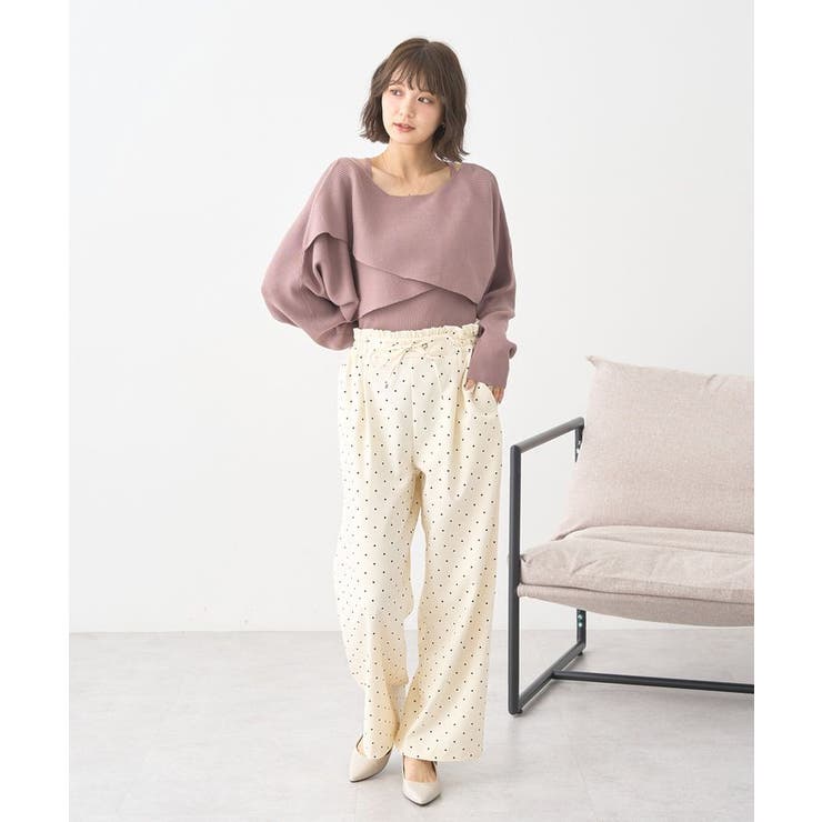 リラックスドットパンツ | earth music&ecology  | 詳細画像28 