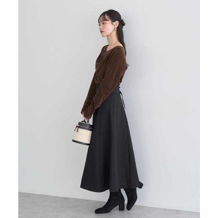 シアーベロアドレープネックプルオーバー | earth music&ecology  | 詳細画像10 