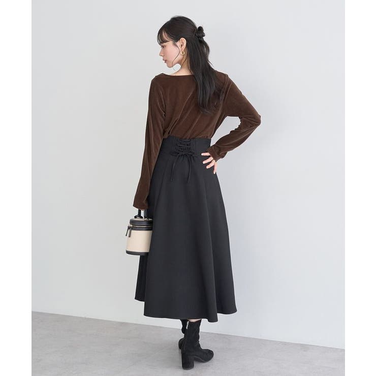 シアーベロアドレープネックプルオーバー | earth music&ecology  | 詳細画像11 