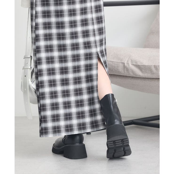 2wayフリルチェックキャミワンピース | earth music&ecology  | 詳細画像15 