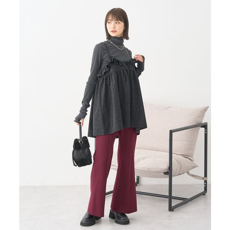 フェイクレザーキャミチュニック | earth music&ecology  | 詳細画像11 