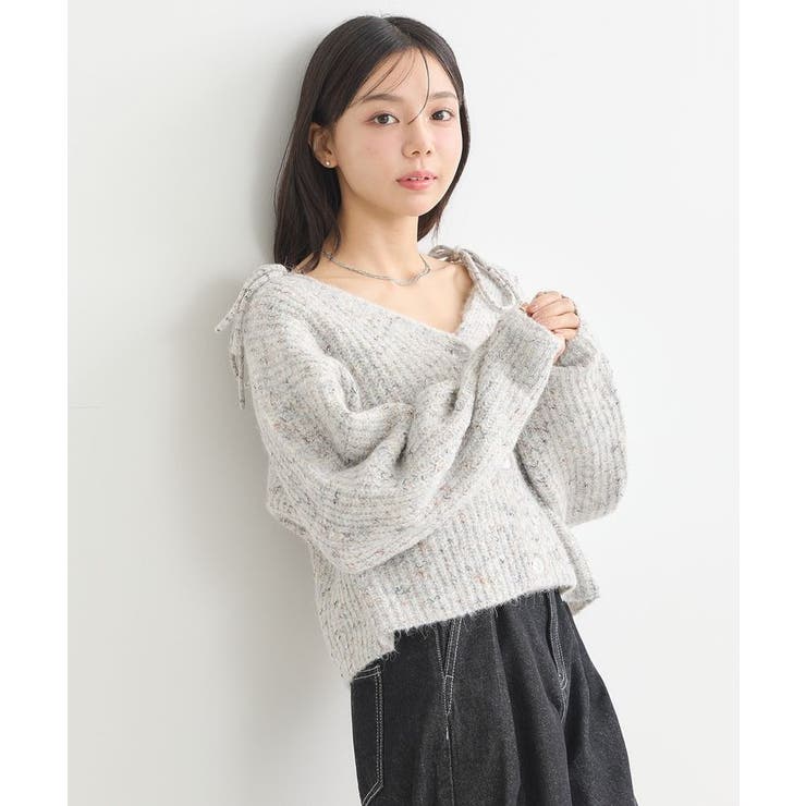 SET2点ショートカーディガン＋リボンキャミソール | earth music&ecology  | 詳細画像19 