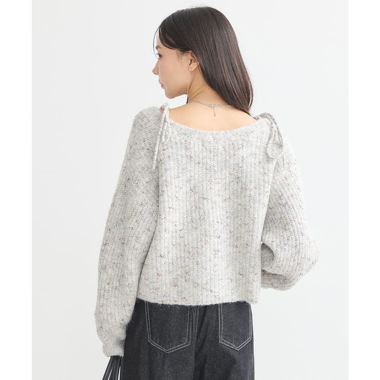 SET2点ショートカーディガン＋リボンキャミソール | earth music&ecology  | 詳細画像24 