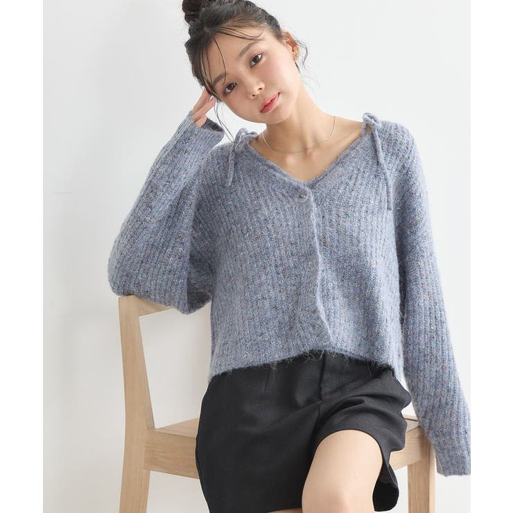 SET2点ショートカーディガン＋リボンキャミソール | earth music&ecology  | 詳細画像33 