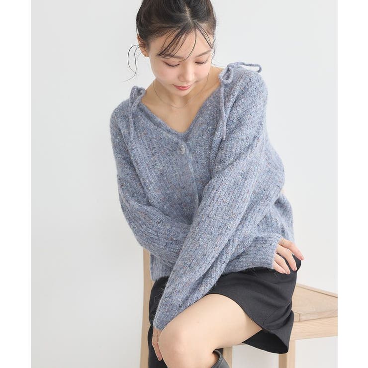 SET2点ショートカーディガン＋リボンキャミソール | earth music&ecology  | 詳細画像35 