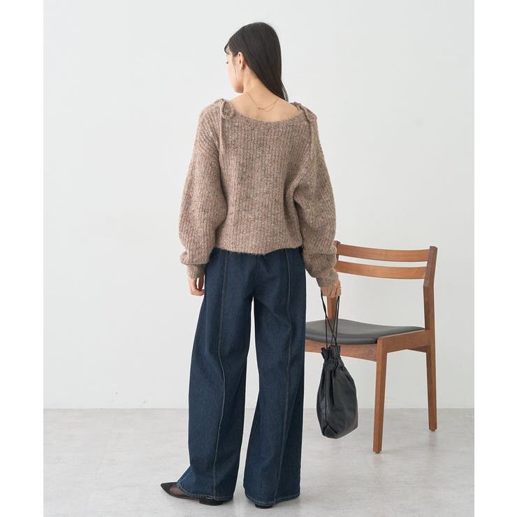 SET2点ショートカーディガン＋リボンキャミソール | earth music&ecology  | 詳細画像8 