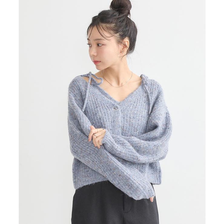 SET2点ショートカーディガン＋リボンキャミソール | earth music&ecology  | 詳細画像37 