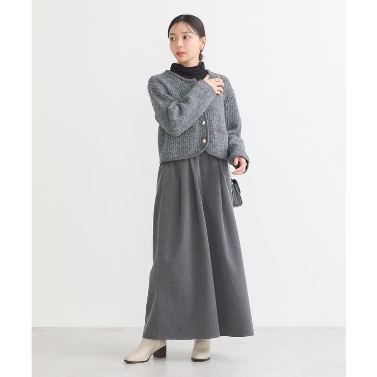 【WEB限定】ゴールド釦ショートニットカーディガン | earth music&ecology  | 詳細画像28 