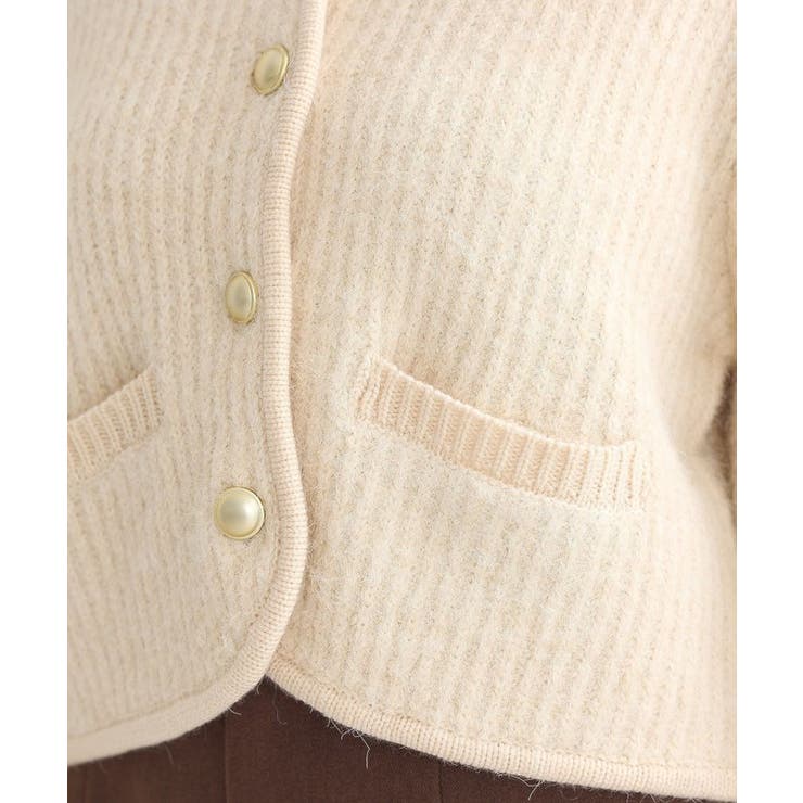 【WEB限定】ゴールド釦ショートニットカーディガン | earth music&ecology  | 詳細画像31 